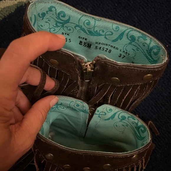 Corral Fringe Ankle Boots - Picture 7 of 7